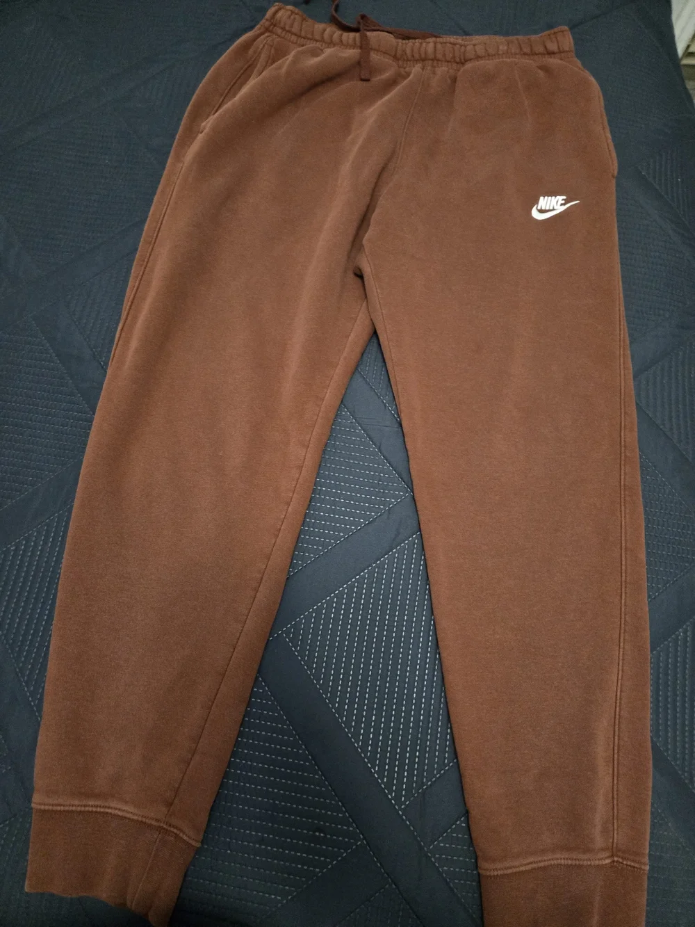 Nike Mens  Brown Fleece Sweatpants Size MED #572